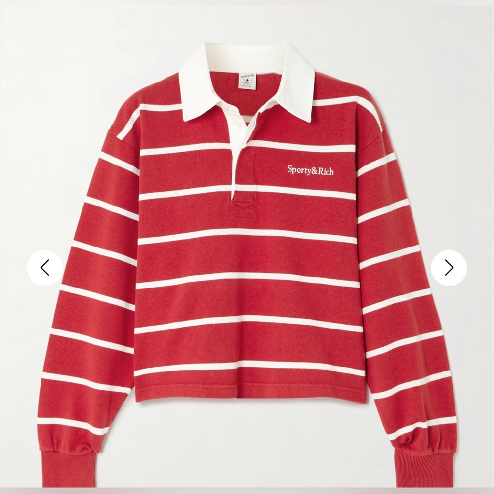 Sporty & Rich Serif Polo Shirt